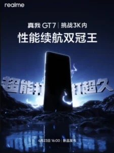 Realme GT7 Set to Launch in China on April 23 with Massive Battery and Fast Charging